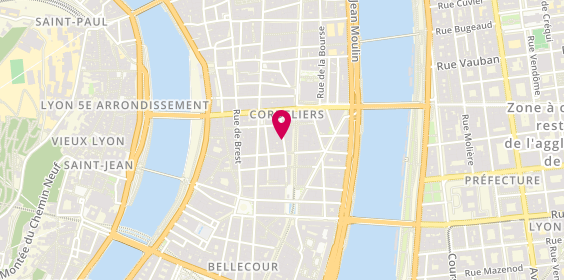 Plan de Les Curieux, 18 Rue Palais Grillet, 69002 Lyon
