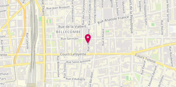 Plan de L'Atelier du Cheveu, 26 Rue Notre Dame, 69006 Lyon