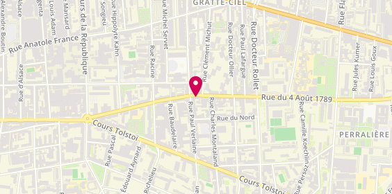 Plan de L'Adresse, 66 Rue du 4 Août 1789, 69100 Villeurbanne