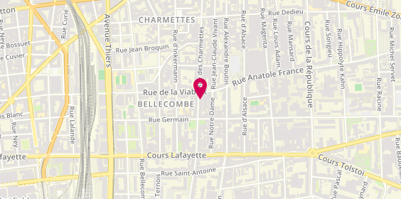Plan de Doc Cece, 105 Rue des Charmettes, 69006 Lyon