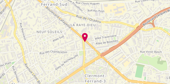 Plan de Arrêt Coiffure, 144 Boulevard Lafayette, 63000 Clermont-Ferrand