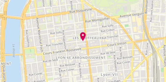 Plan de Luis Coiffeur Lyon, 58 Rue Tronchet, 69006 Lyon