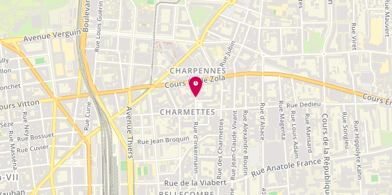 Plan de Wahistyle, 9 Rue d'Inkermann, 69100 Villeurbanne