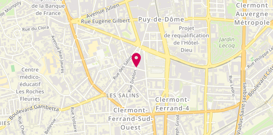 Plan de Atelier 13, 13 Rue George Onslow, 63000 Clermont-Ferrand