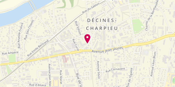Plan de Angel Atelier Coiffure, 133 Rue de la Republique, 69150 Décines-Charpieu