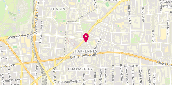 Plan de Sandrine Deliance, 2 Rue des Charmettes, 69100 Villeurbanne