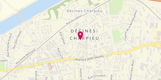 Plan de Miss Angel Coiffure Esthétique, 20 avenue Edouard Herriot, 69150 Décines-Charpieu