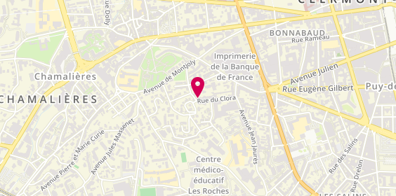 Plan de Infini'Tifs, 14 Rue de Clora, 63400 Chamalières