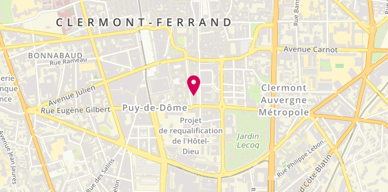 Plan de Coiffeur'Skalpers Clermont-Fd, 45 Rue Georges Clemenceau, 63000 Clermont-Ferrand
