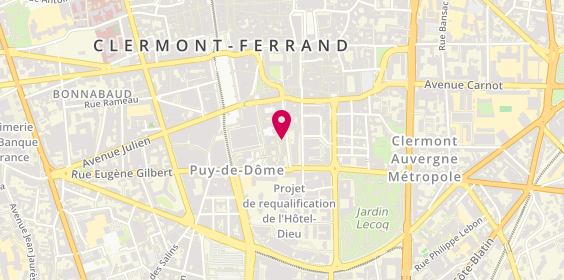 Plan de Françoise Azam, 28 Rue Georges Clemenceau, 63000 Clermont-Ferrand