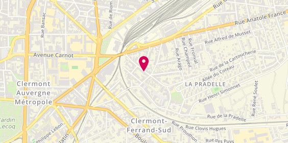 Plan de Latypique Coiffure, 30 Rue de la Cartoucherie, 63000 Clermont-Ferrand