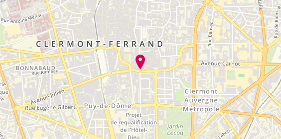 Plan de Chez Jules, 7 Rue du Maréchal de Lattre de Tassigny, 63000 Clermont-Ferrand