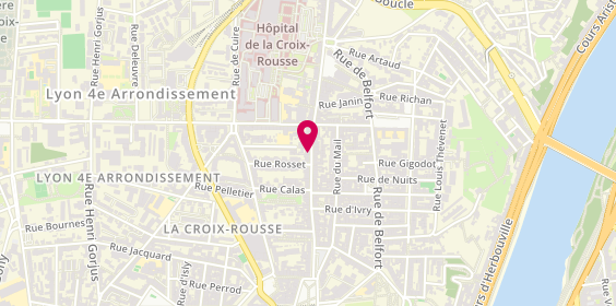 Plan de Jean Louis David, 53 grande Rue de la Croix-Rousse, 69004 Lyon