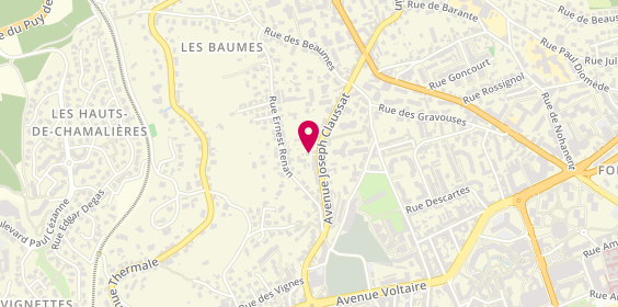 Plan de L'Friz Coiffure, 113 avenue Joseph Claussat, 63400 Chamalières