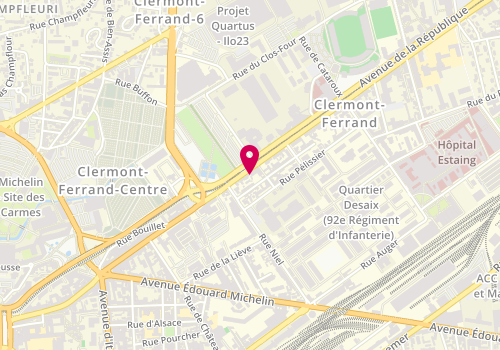 Plan de Barbershop63, 50 avenue de la République, 63000 Clermont-Ferrand