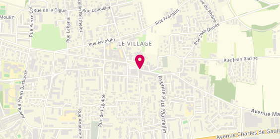 Plan de Vaulx Coiffure, 77 Rue de la Republique, 69120 Vaulx-en-Velin