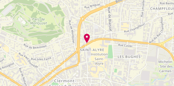 Plan de Damien Espace Coiffure, 42 Boulevard Lavoisier, 63000 Clermont-Ferrand