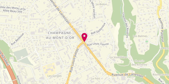 Plan de L'Atelier des Monts d'Or, 42 avenue de Lanessan, 69410 Champagne-au-Mont-d'Or