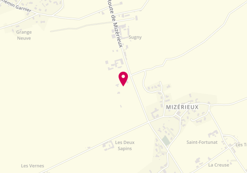 Plan de Sandrine Me Coiffe, 275 Route de Nervieux, 42110 Mizérieux