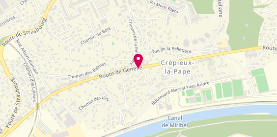 Plan de Stéph coiff à dom, 60 Route de Genève, 69140 Rillieux-la-Pape
