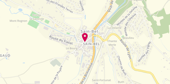 Plan de L'Atelier Beauté d'Elodie, 19 Rue Joseph Volay, 69210 Sain-Bel