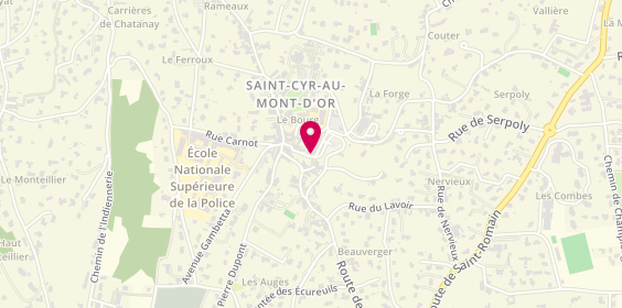 Plan de Coiffure Benjamin Duboeuf, 5 avenue Victor Hugo, 69450 Saint-Cyr-au-Mont-d'Or