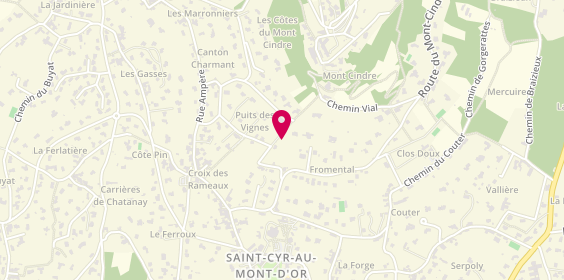 Plan de L'Atelier des Ciseaux, 21 Rue des Monts d'Or, 69450 Saint-Cyr-au-Mont-d'Or
