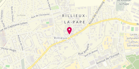 Plan de Micilia coiffure, 1 Rue de la République, 69140 Rillieux-la-Pape