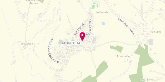Plan de Apparence Bis Coiffure, 53 Route de Violay, 42360 Montchal