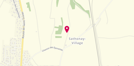 Plan de Virginie Coiffure, 11 Route de Saint Trivier, 69580 Sathonay-Village