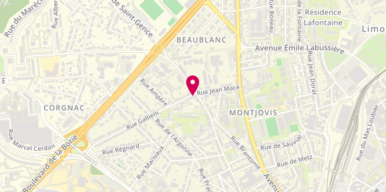 Plan de Les Quartiers de Maud, 1 Rue Galliéni, 87100 Limoges