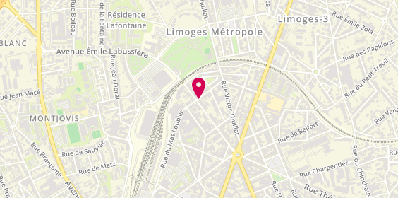 Plan de Coif’elegance, 54 avenue Emile Labussière, 87100 Limoges