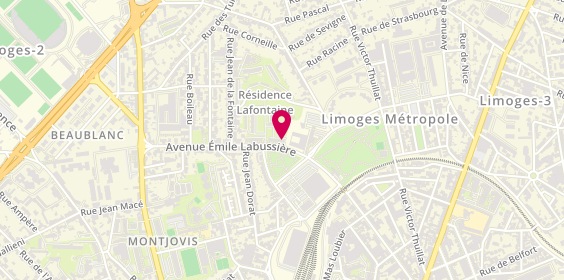 Plan de Céline Coiff & Color, 92 avenue Emile Labussière, 87100 Limoges