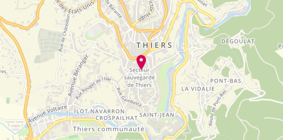 Plan de Atout Coiffure, 11 place du Pirou, 63300 Thiers