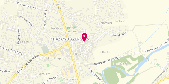Plan de Barber District, 9 Grande Rue, 69380 Chazay-d'Azergues