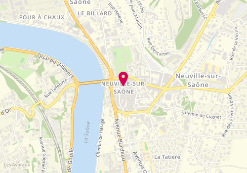 Plan de L'Atelier 9, 9 place Ampère, 69250 Neuville-sur-Saône