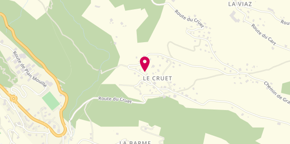 Plan de Au Fil du Ciseau, 3095 Route du Cruet, 74700 Domancy