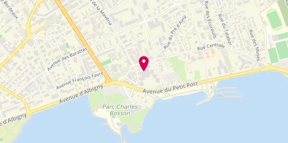 Plan de E. Lounge Coiffure, 2 Rue Centrale, 74940 Annecy-le-Vieux