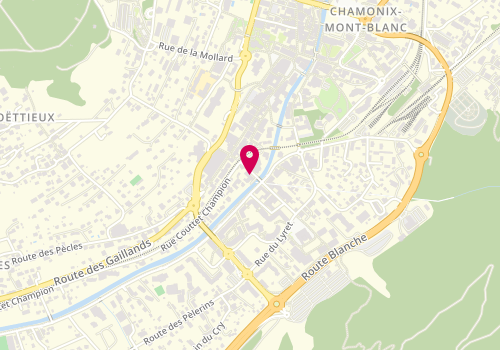 Plan de L'Atelier des Coiffeurs, 96 avenue de l'Aiguille du Midi, 74400 Chamonix-Mont-Blanc