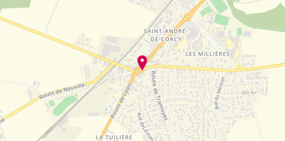 Plan de Tendance Coiffure, 17 place de la Croix Blanche, 01390 Saint-André-de-Corcy