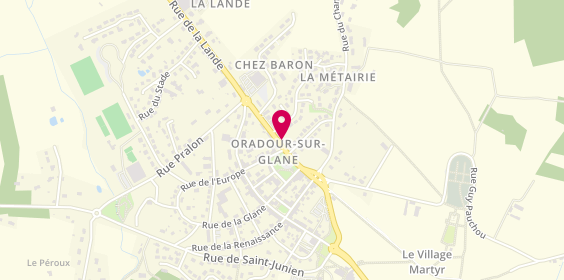 Plan de L'Adresse, 16 Rue de la Lande, 87520 Oradour-sur-Glane