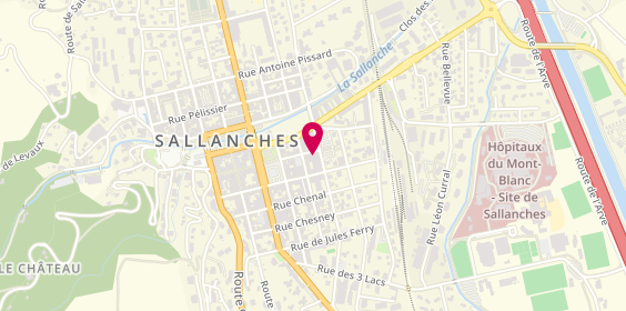 Plan de Studio Coiffure, 100 Rue Joseph-Marie Pechet, 74700 Sallanches