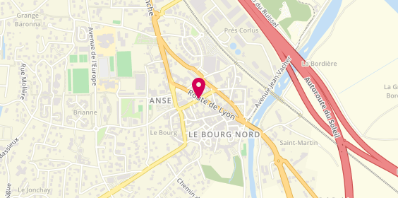 Plan de L'Atelier 825, 825 Route de Lyon, 69480 Anse