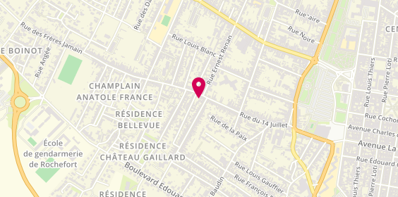Plan de Nath'Urelle Coiffure, 108 Rue du 14 Juillet, 17300 Rochefort