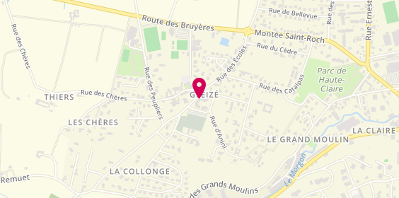 Plan de Hc Coiffure, 371 Rue des Écoles, 69400 Gleizé