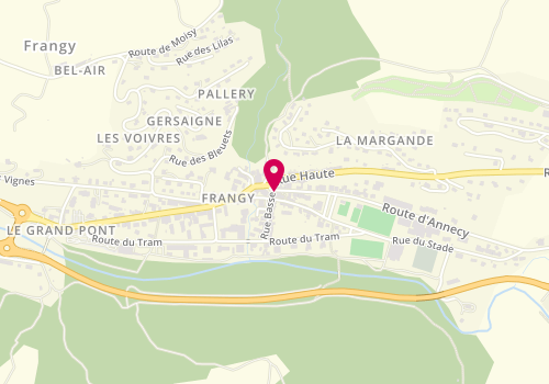 Plan de Christelle Coiffure, 28 Route D&#039;Annecy, 74270 Frangy