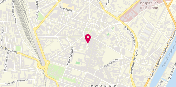 Plan de L & M Coiffure, 14 Rue Bourgneuf, 42300 Roanne