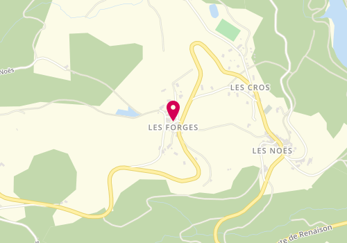 Plan de Md Coiffure, Lieu-Dit Les Forges, 42370 Les Noës