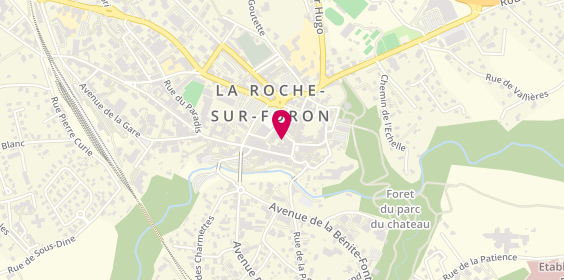 Plan de Baba-Coiffure, 30 place de la République, 74800 La Roche-sur-Foron