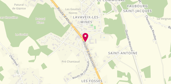 Plan de L'Atelier du Ciseau, 11 Route d'Aubusson, 23150 Lavaveix-les-Mines